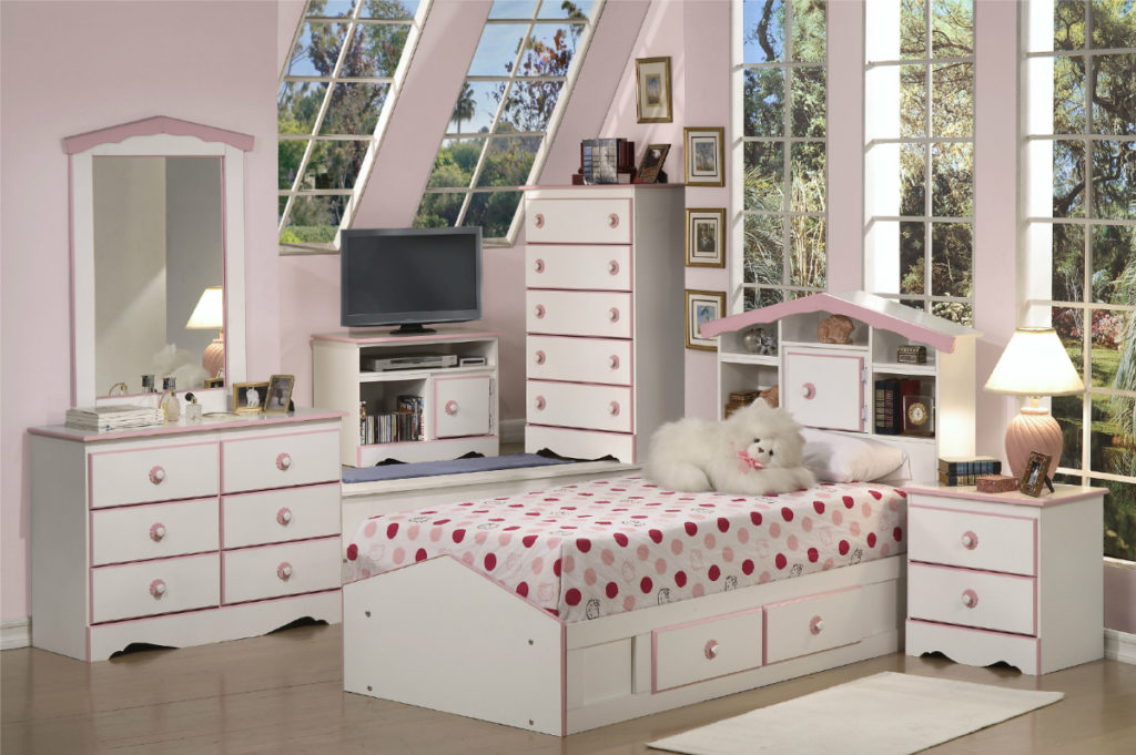 Dina Set White Pink Color Code M5406BRWP LS1200