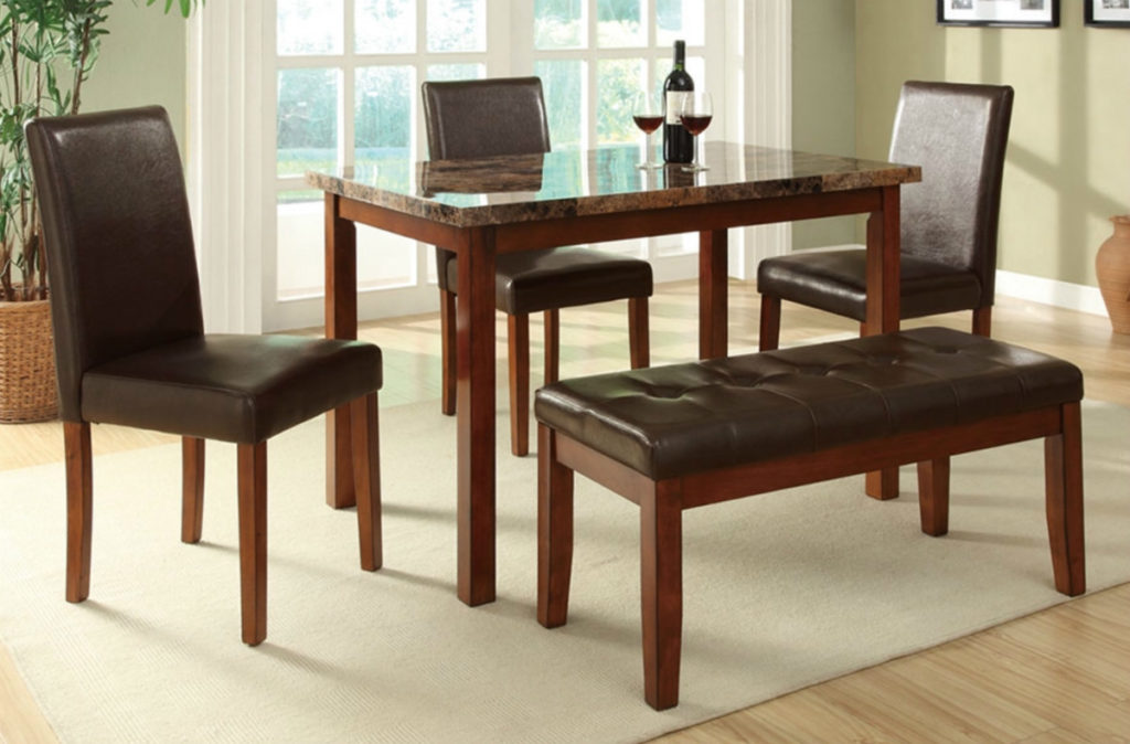 F2509 5 Pcs Dining Set Cherry S1200