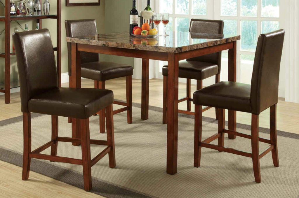 F2542 5 Pcs Counter Height Dining Set S1200