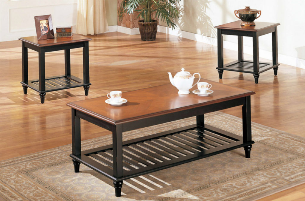 F3074 3 Pcs Coffee Table Cherry S1200